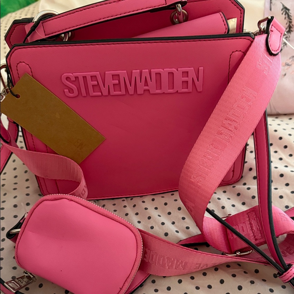 Steve Madden Vibrant Pink Crossbody Bag